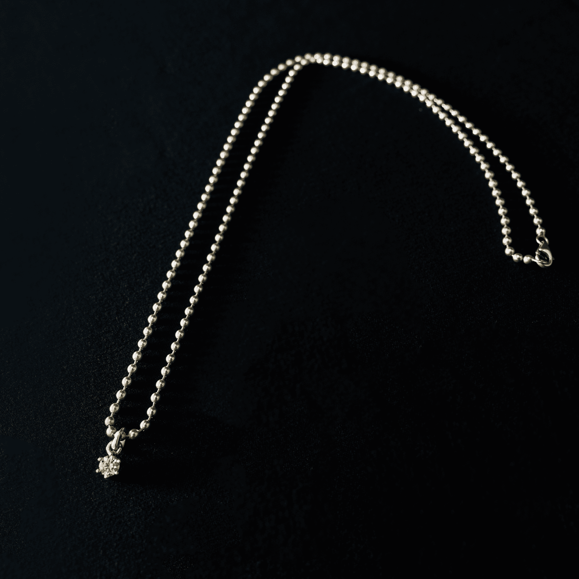 LIBALF SILVER NECKLACE - MOISSANITE