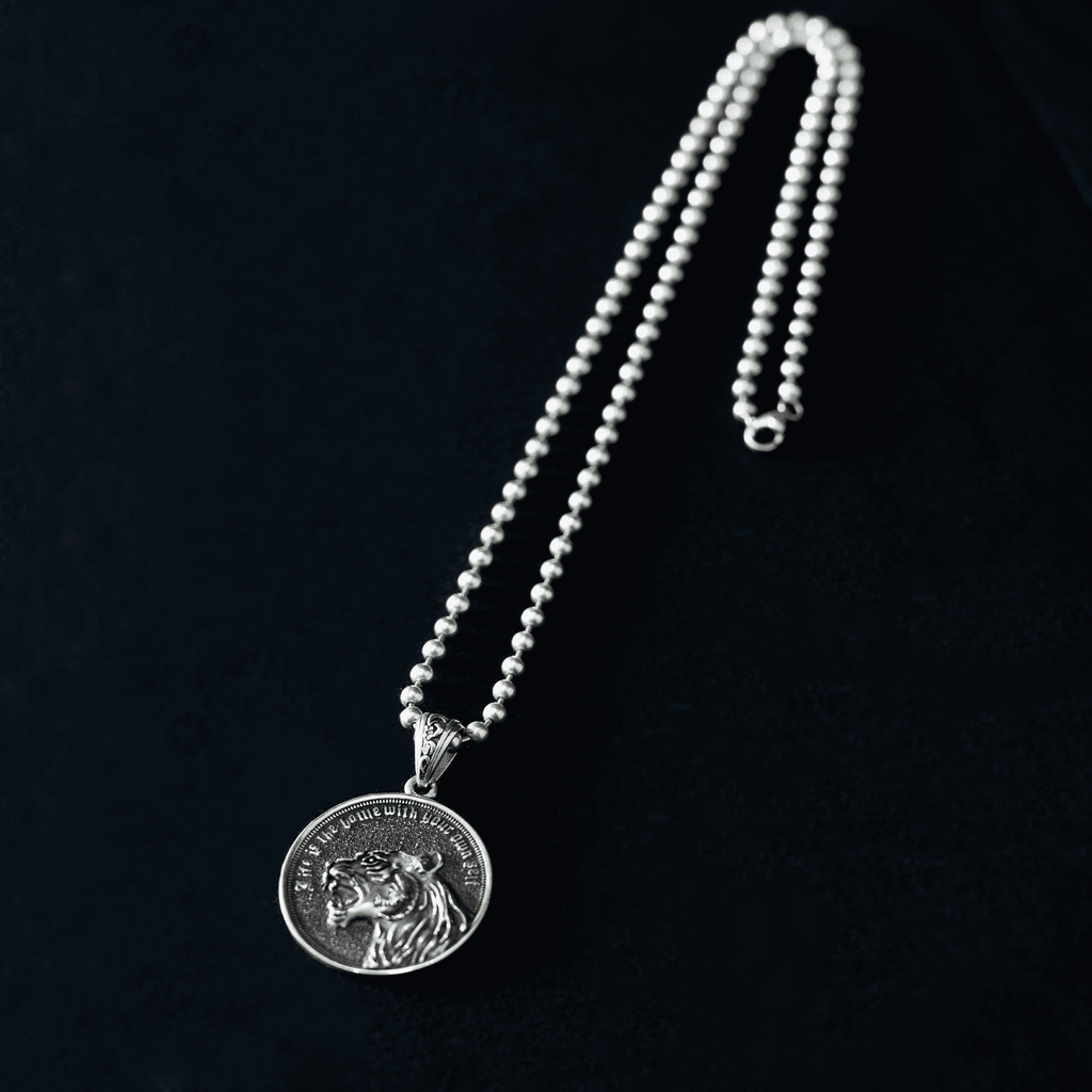 LIBALF SILVER NECKLACE - REVERSIBLE PANTHER