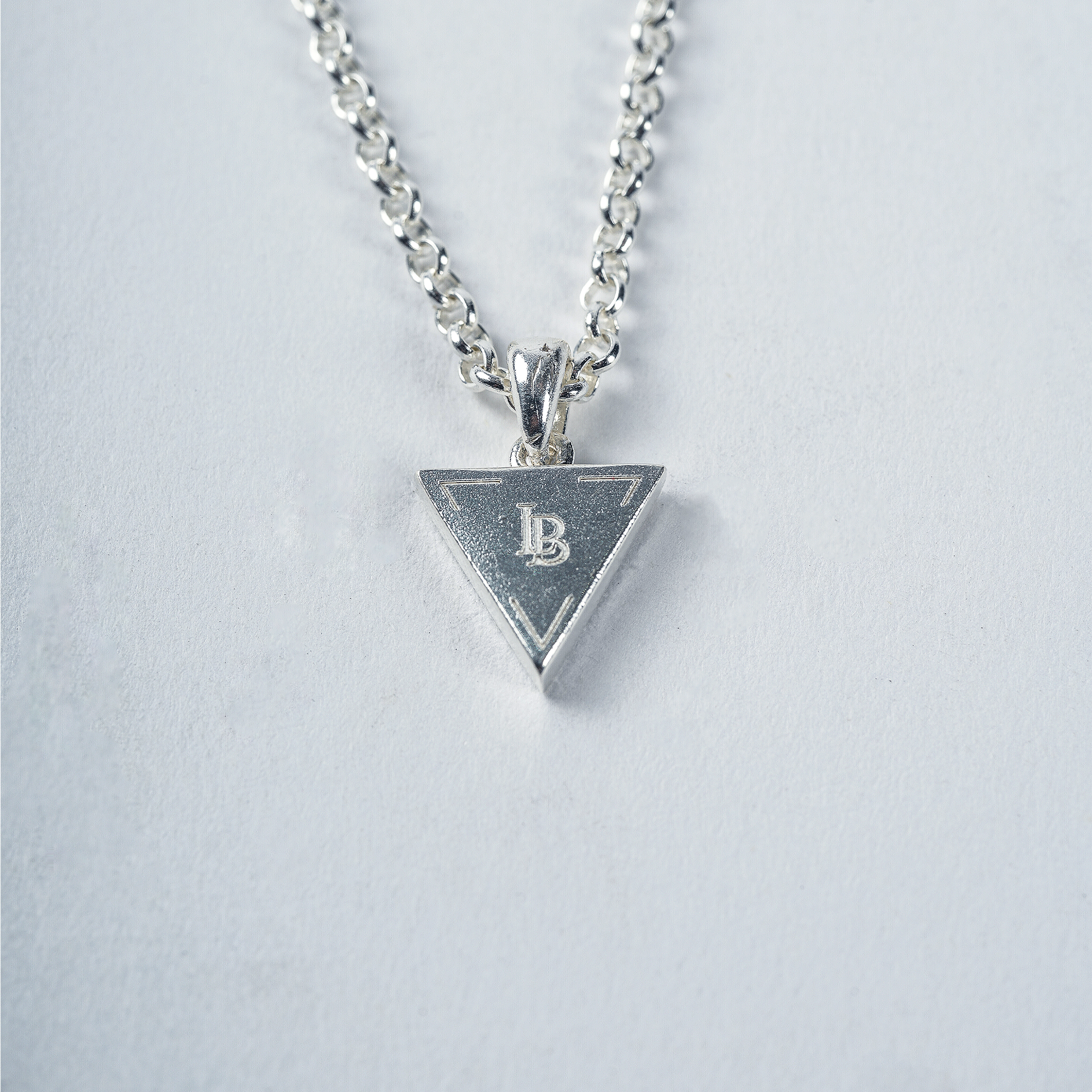 Moissanite Necklace–TRIANGLE–
