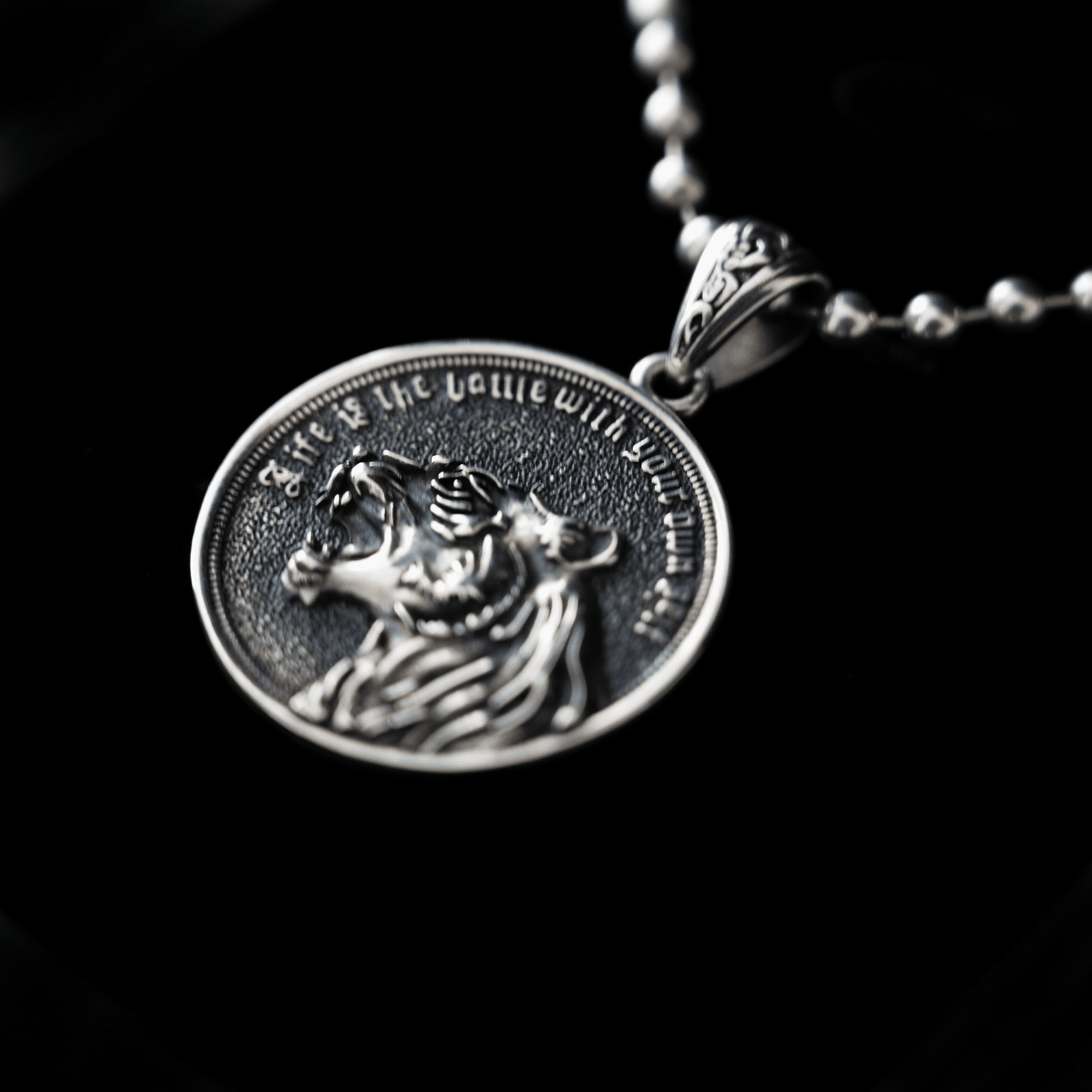 LIBALF SILVER NECKLACE - REVERSIBLE PANTHER